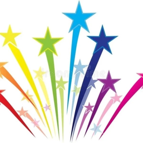 Фейерверк из звездочек