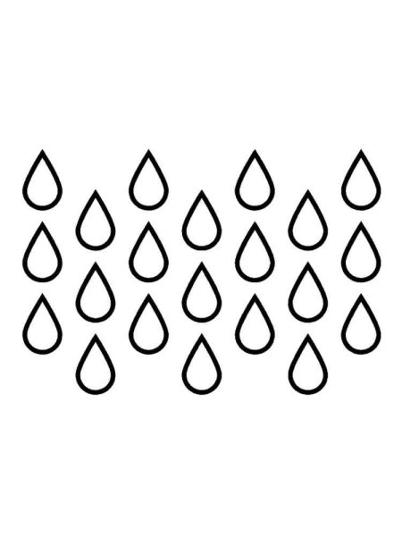 Трафарет капельки