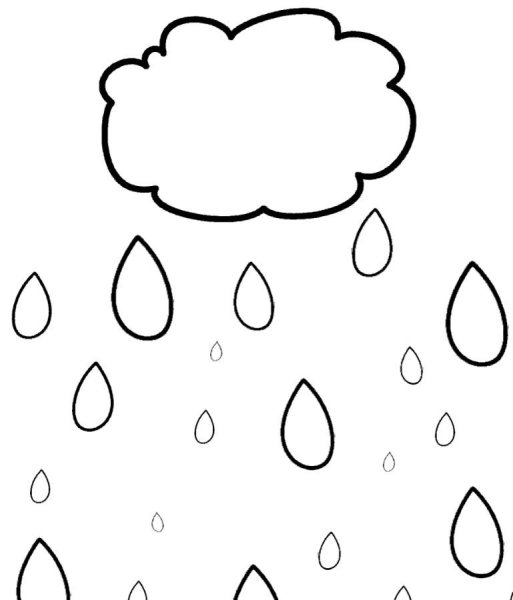 Капелька раскраска для детей