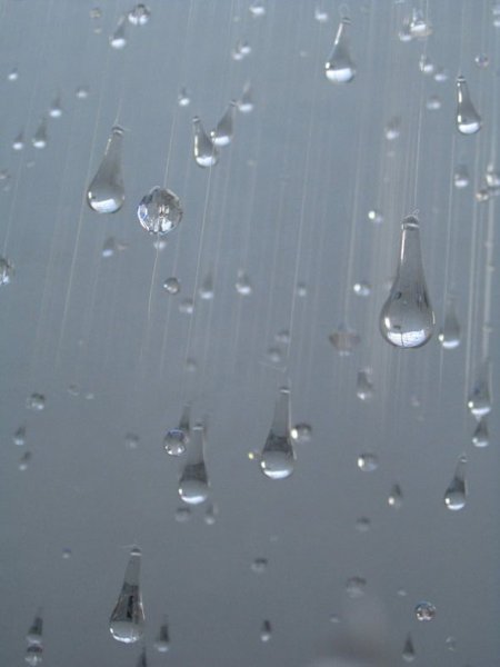 Капли на стекле