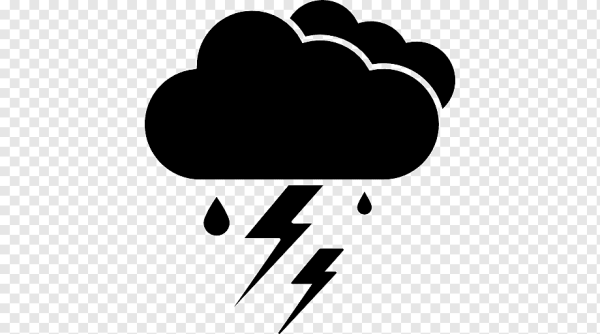 Дождевая туча пиктограмма