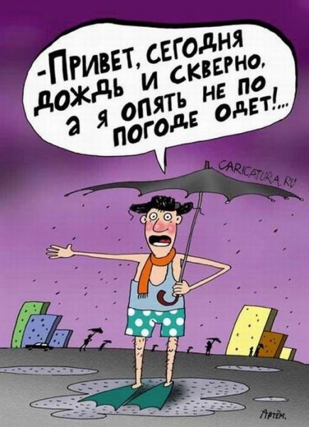 Шутки про дождливую погоду