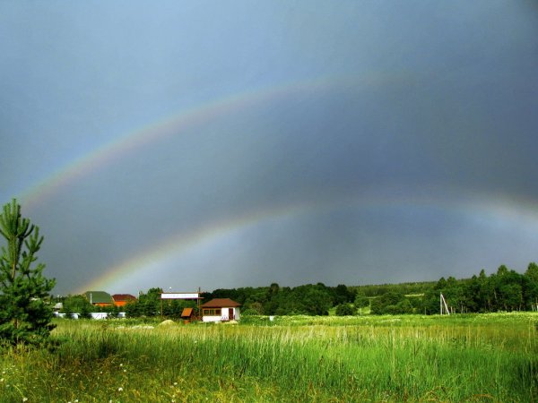 Летний дождь Радуга