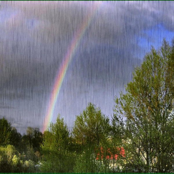 Летний дождь Радуга