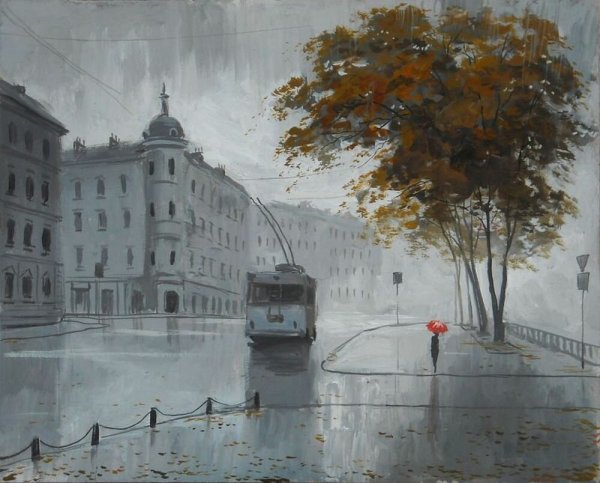 Художник Александр Болотов осень