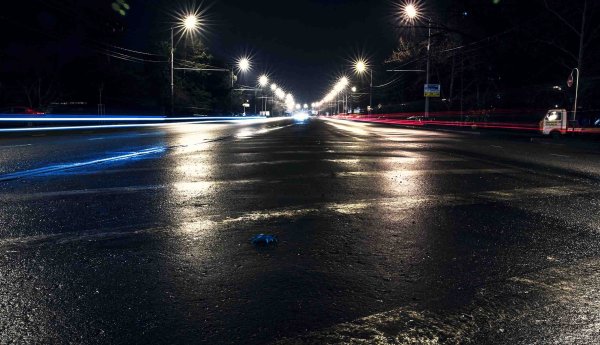 Асфальт ночью