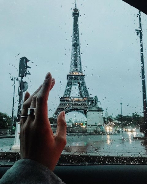 Париж под дождем