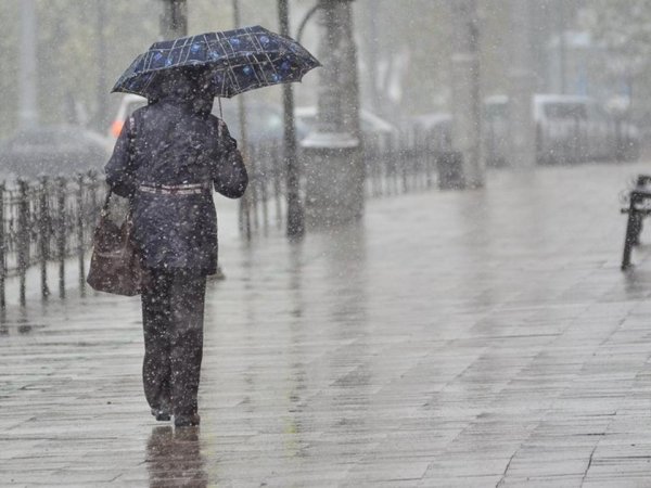 Ливневый дождь со снегом