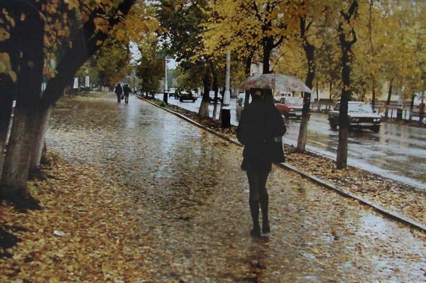 Холодная осень в городе