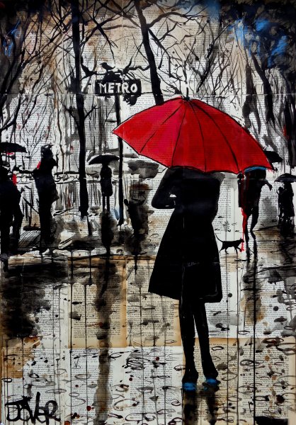 Loui Jover красный зонт
