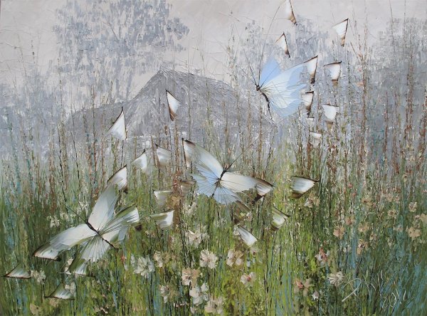 Кустанович картины мастихином