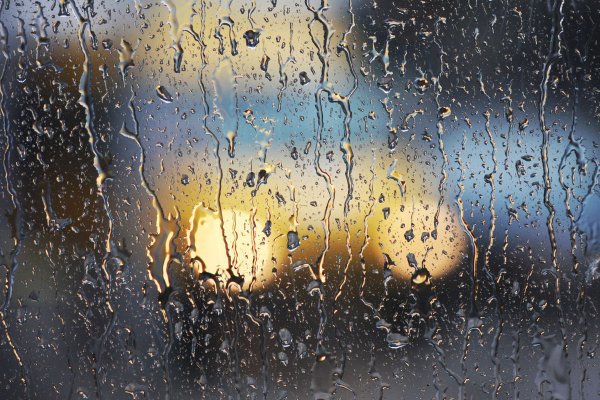 Капли на стекле