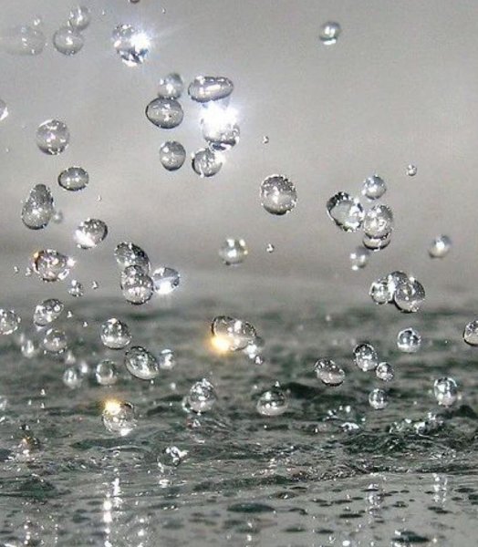 Крупные капли дождя