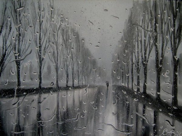 Дождь серость