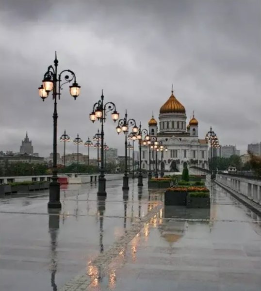 Церковь дождь