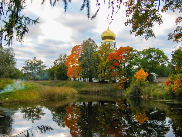 Золотая осень Церковь Плес