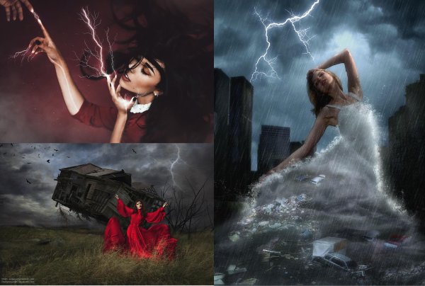 Девушка гроза арт