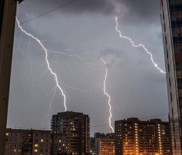 Гроза и град