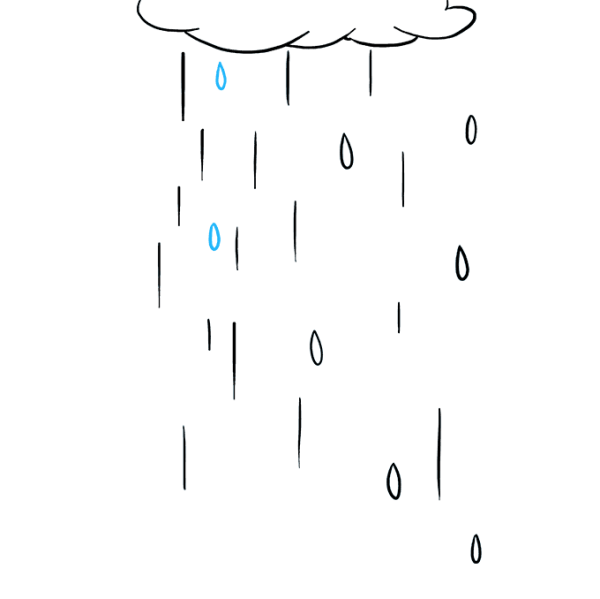 Дождь рисунок