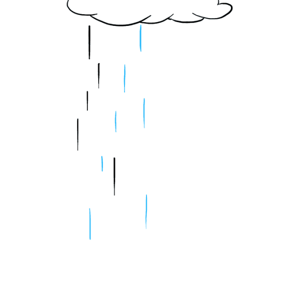 Облачко для рисования дождика