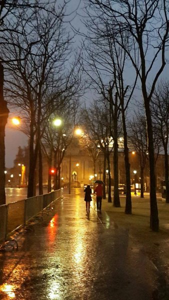 Осень ночь город