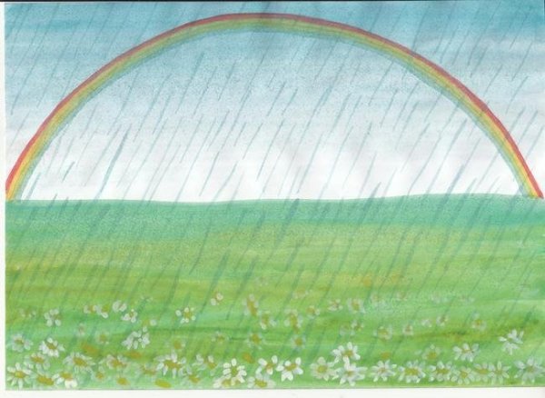 Грибной дождь рисунок