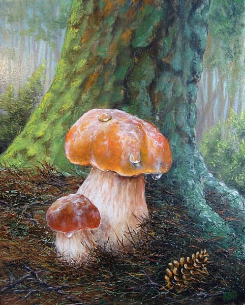 Грибы в живописи