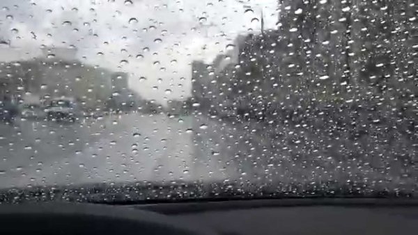 Ливень на лобовом стекле