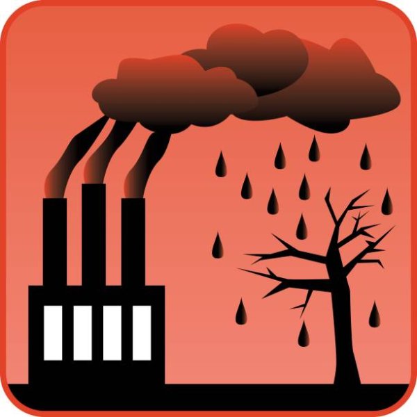 Кислотные дожди рисунок