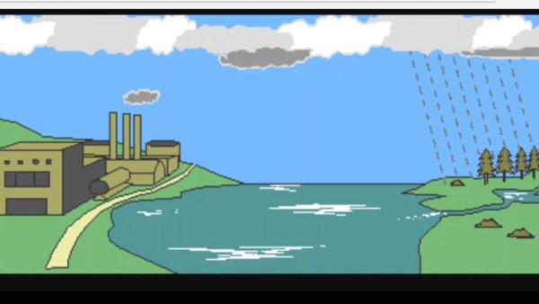 Кислотный дождь анимация