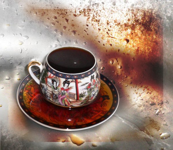 Утро дождь кофе