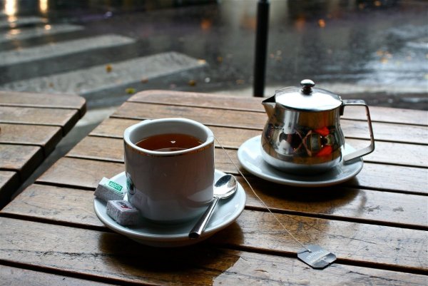 Чай в кофейне