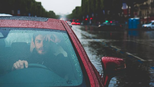 Дождь машина