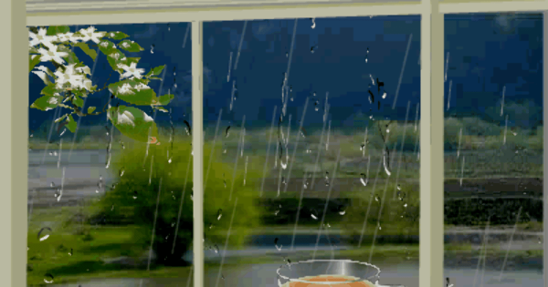 Осень Весна дождь в окне