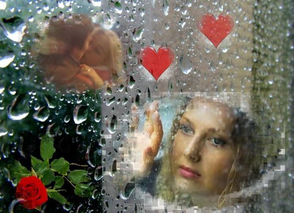 Дождь стучит в окно