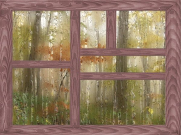 Осень за окном анимация