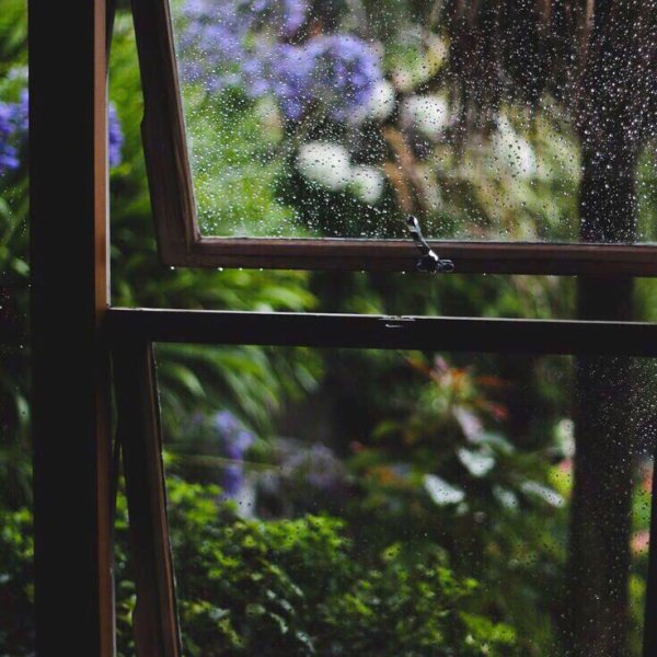 Окно после дождя
