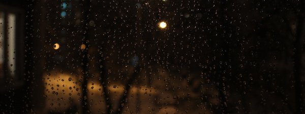 Дождь за окном ночью