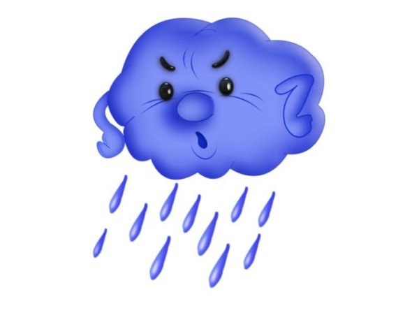 Тучка рисунок для детей