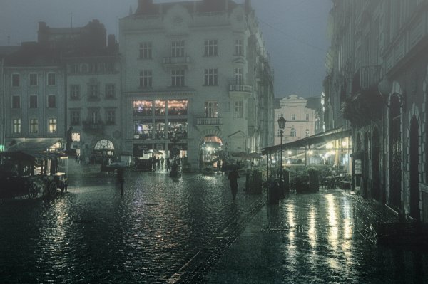 Пасмурно город