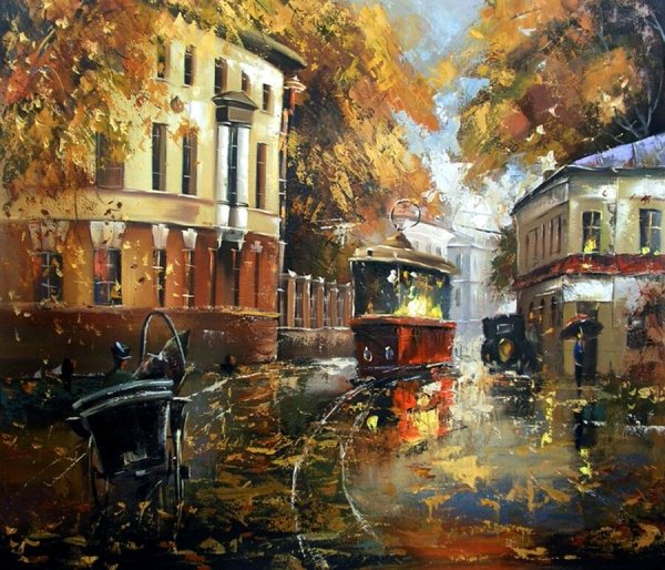 Художник боев Сергей городские пейзажи