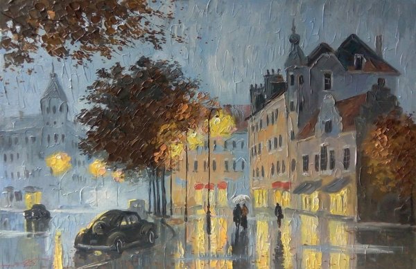 Художник Александр Болотов дождь