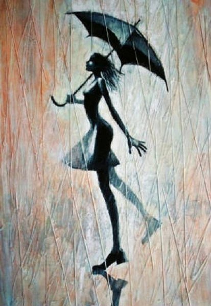 Девочка под зонтиком