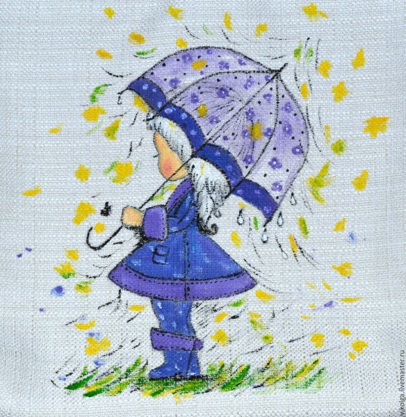 Девочка под зонтиком