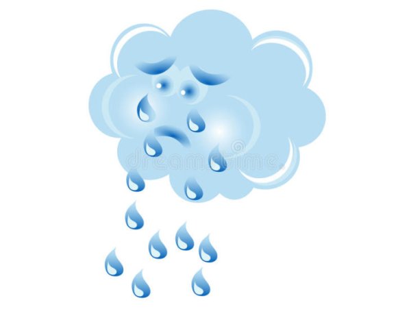 Туча плачет