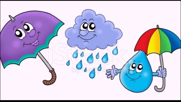 Зонтик с капельками для детей