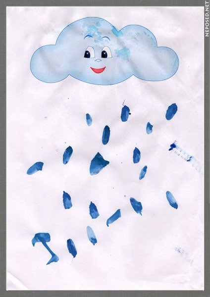 Рисование дождик