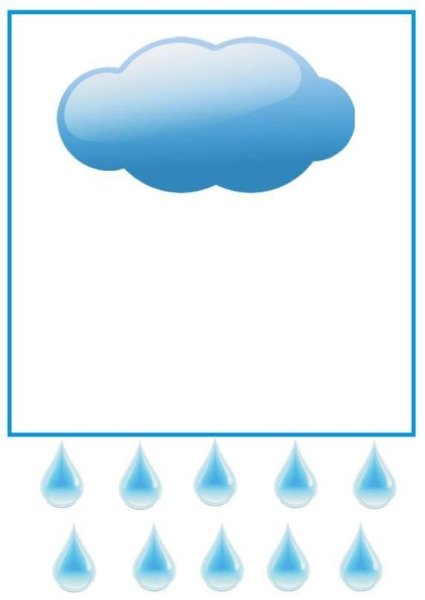 Облачко для рисования дождика