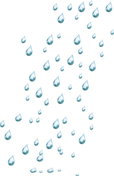 Капли дождя на прозрачном фоне
