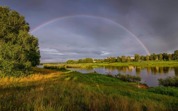 Дождь Радуга доброе утро